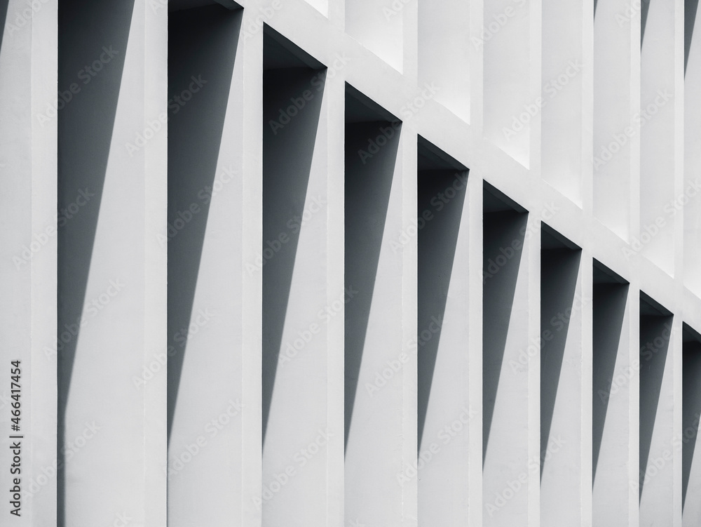White cement wall pattern shade shadow Architecture details Abstract background White cement wall pattern shade shadow Architecture details Abstract background