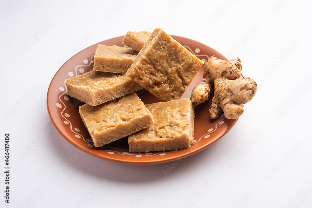Aale pak or Adrak Barfi or Ginger Burfi Aale pak or Adrak Barfi or Ginger Burfi