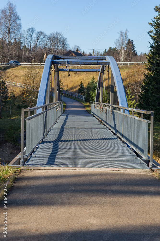 bridge over the river in autumn bridge over the river in autumn