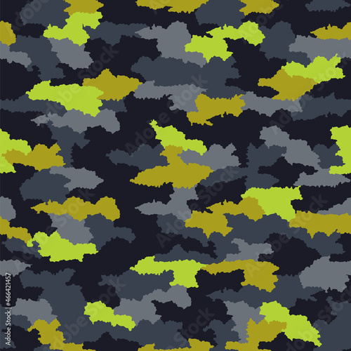 Abstract camouflage seamless pattern background.