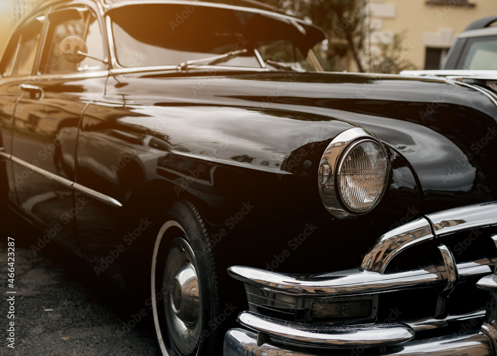 Vintage russian black car