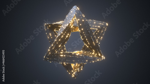 Star of David with flashing...