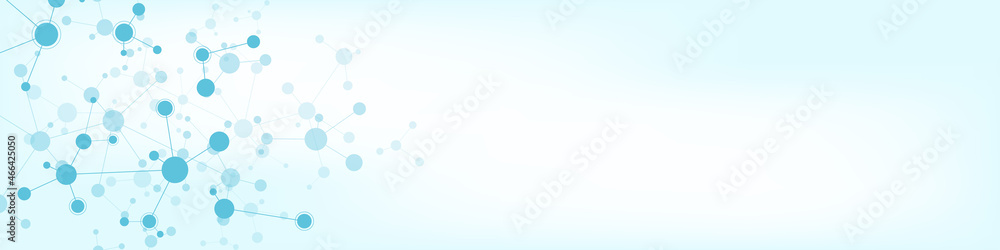 Molecular structure and genetic engineering, molecules DNA, neural network, scientific research. Abstract background for innovation technology, science, healthcare, and medicine Molecular structure and genetic engineering, molecules DNA, neural network, scientific research. Abstract background for innovation technology, science, healthcare, and medicine
