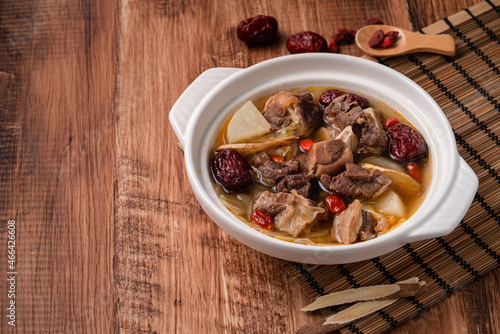 Delicious mutton hot pot in Taiwan. photo