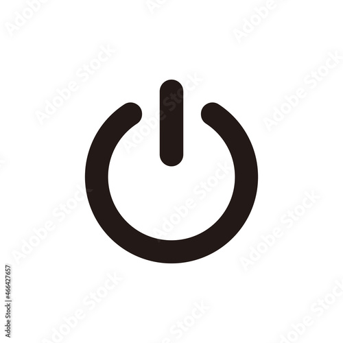 power button icon vector illustration sign