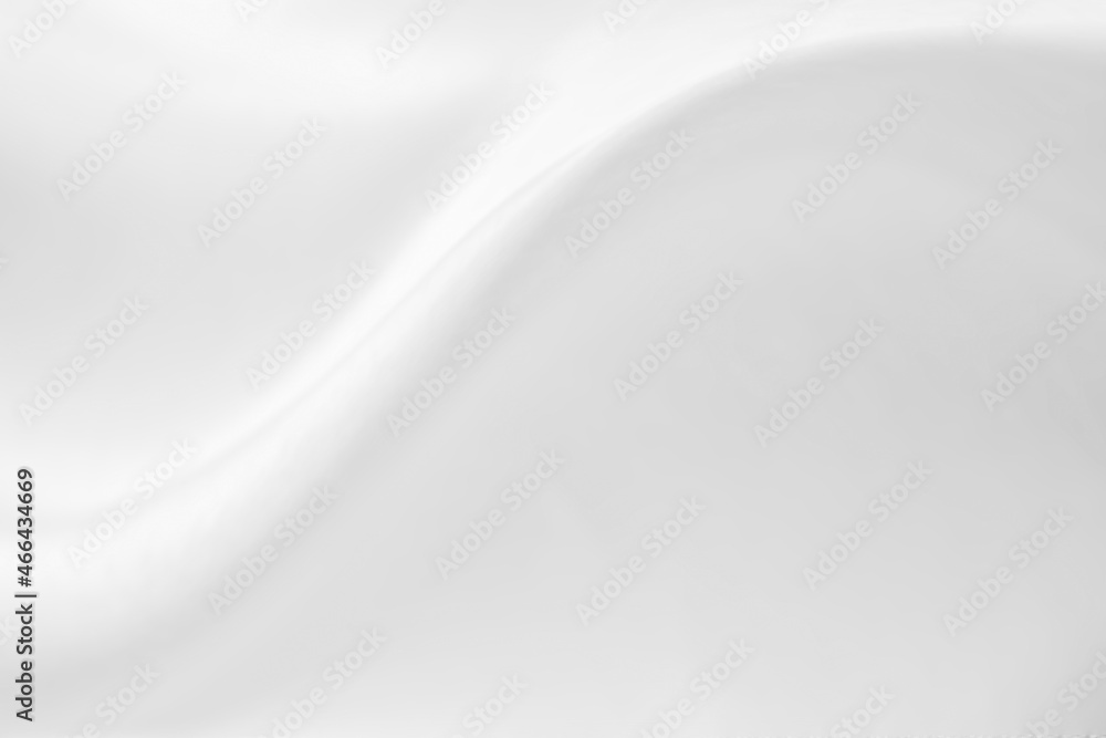 Naklejka premium Abstract white fabric with soft wave texture background
