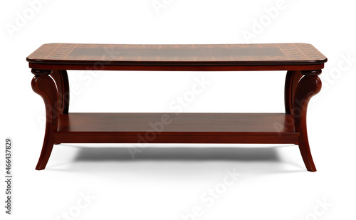coffee table on white background