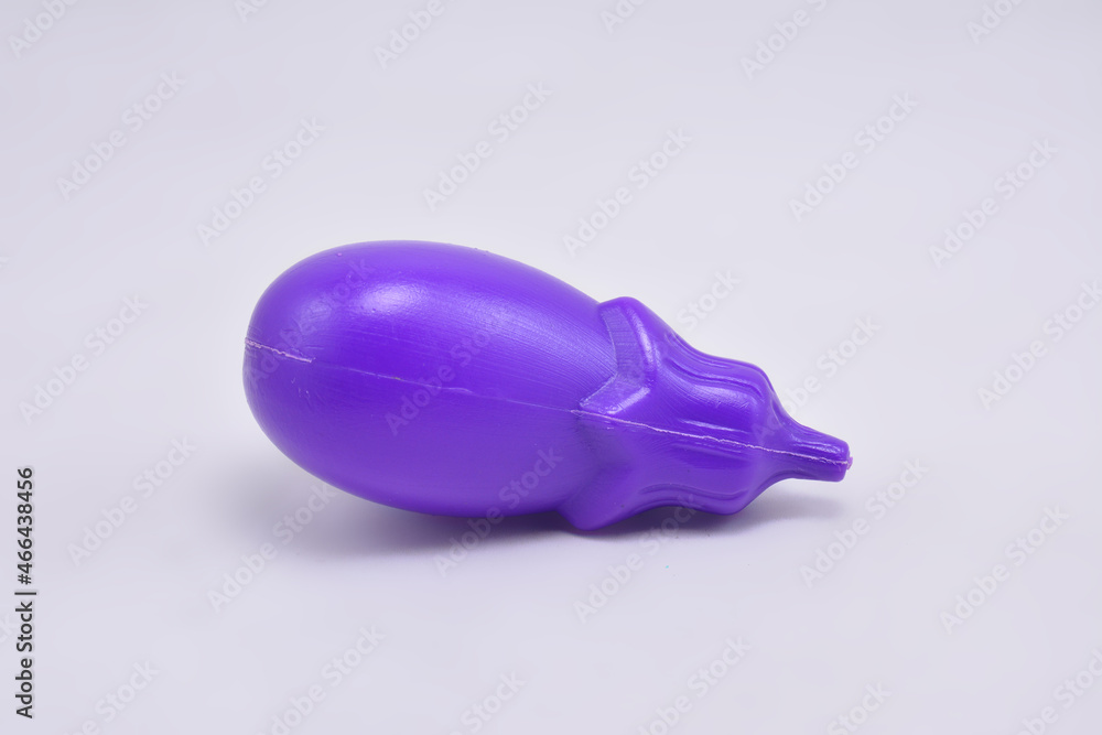 Purple plastic eggplant toy played by kids Purple plastic eggplant toy played by kids