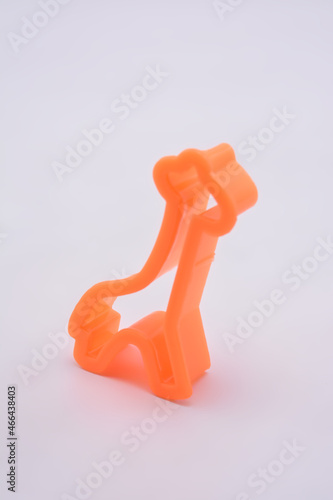 Plastic giraffe clay molding shape tool toy played by kids