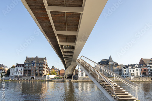 new bridge across the Meuse river in downtown of the Capital of Wallonie Namur. 