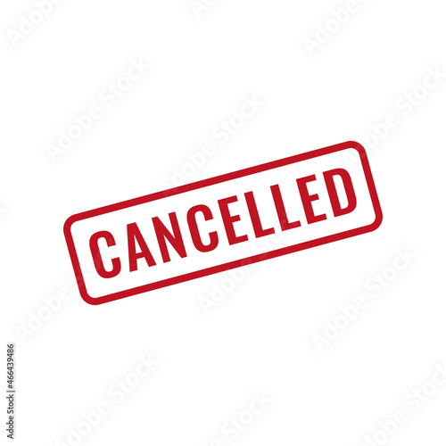 cancelled stamp label sign vector for websites