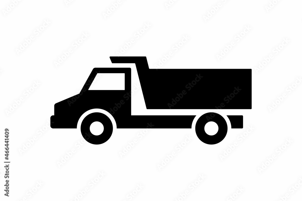 dump truck vector icon for websites