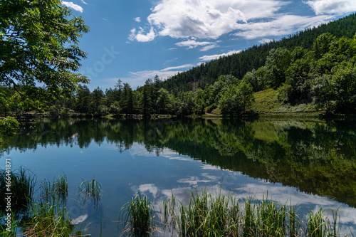 Fototapeta Naklejka Na Ścianę i Meble -  Idyllic Mountain Lake near Moncenisio, Italy