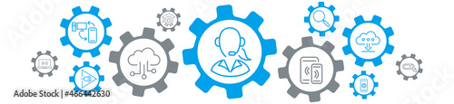 IT information technology, software, website content, network system, web design, mobile device, icon set editable stroke vector 