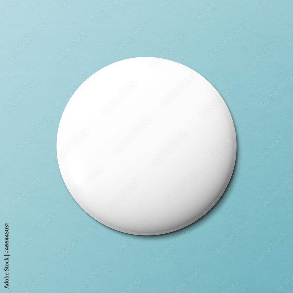 White pin accessory, blank design space White pin accessory, blank design space