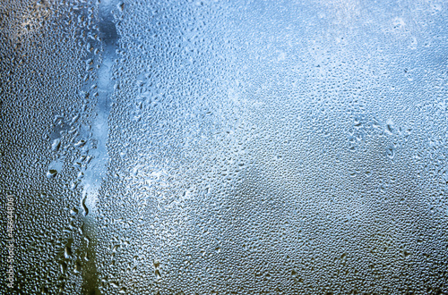 background of drops on window glass