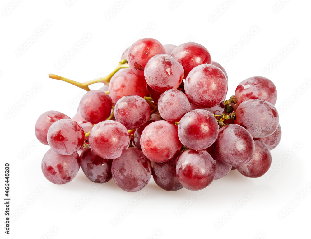 Bunch of ripe red grapes