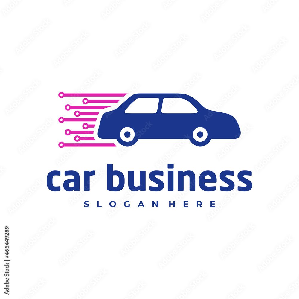 Car tech logo vector template, Creative car logo design concepts