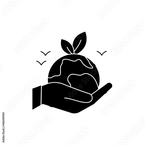 Enviroment protection olor line icon. Pictogram for web page, mobile app, promo