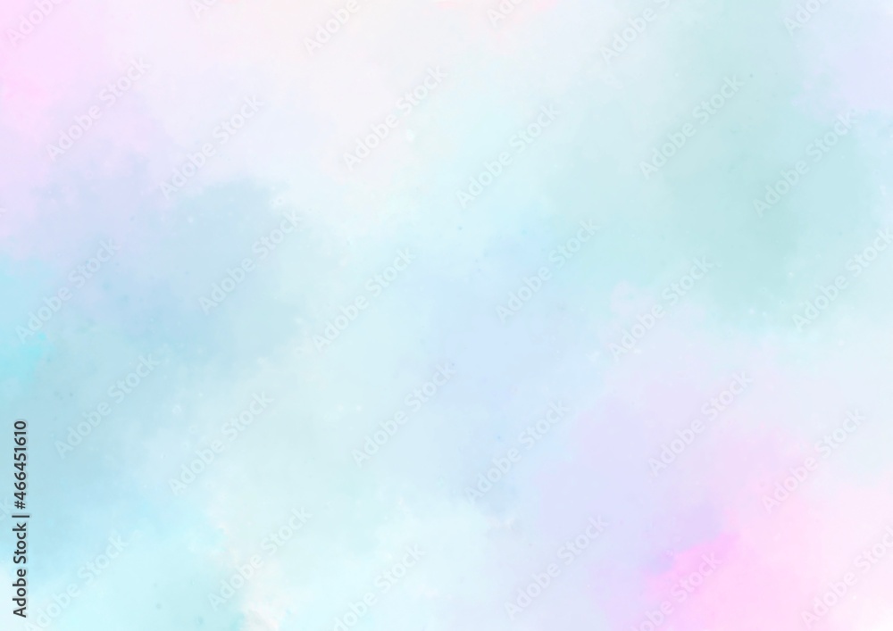 Fototapeta 幻想的な水彩の水色テクスチャ背景 Naklejamy Com