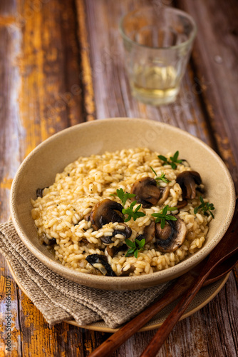 Mushroom risotto