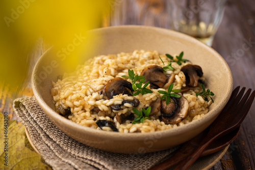 Mushroom risotto