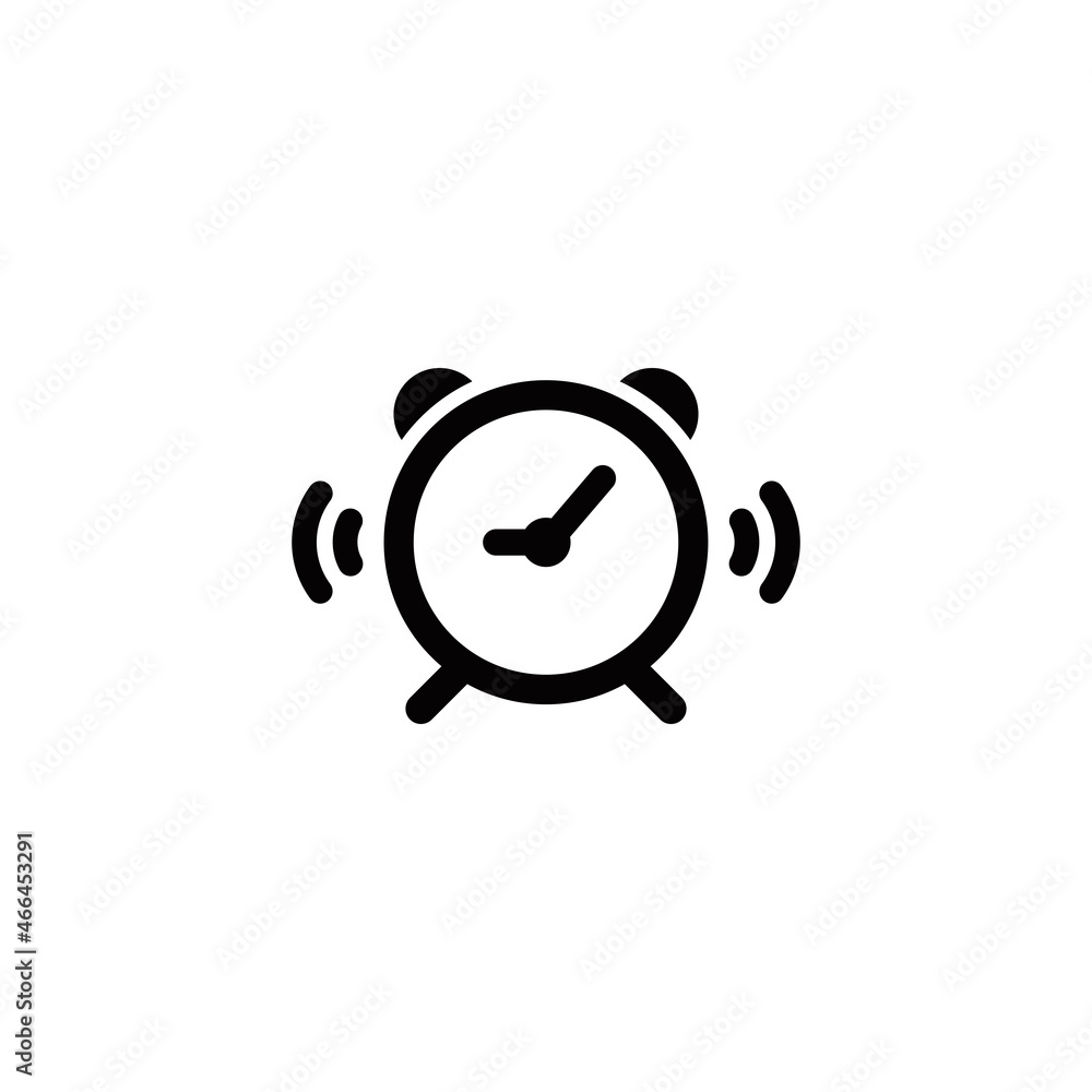 Alarm simple flat icon vector illustration Alarm simple flat icon vector illustration