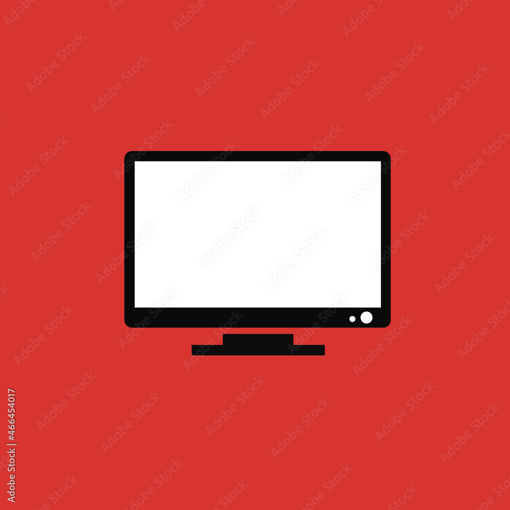 PC desktop vector illustration. PC desktop vector illustration.