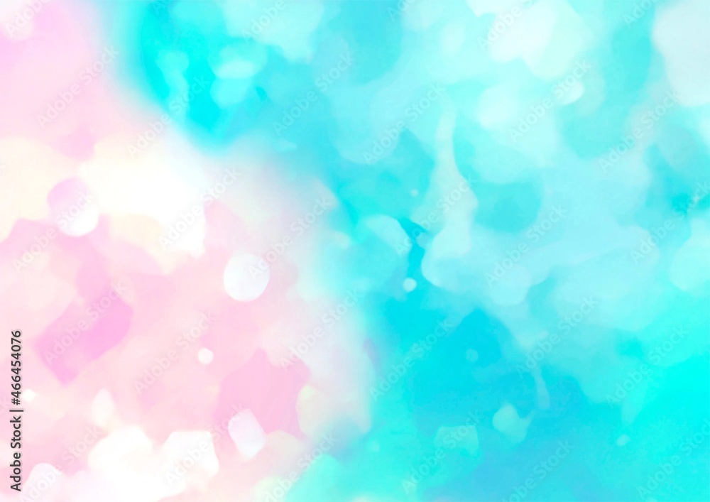 Fototapeta premium 幻想的な水彩の水色テクスチャ背景 