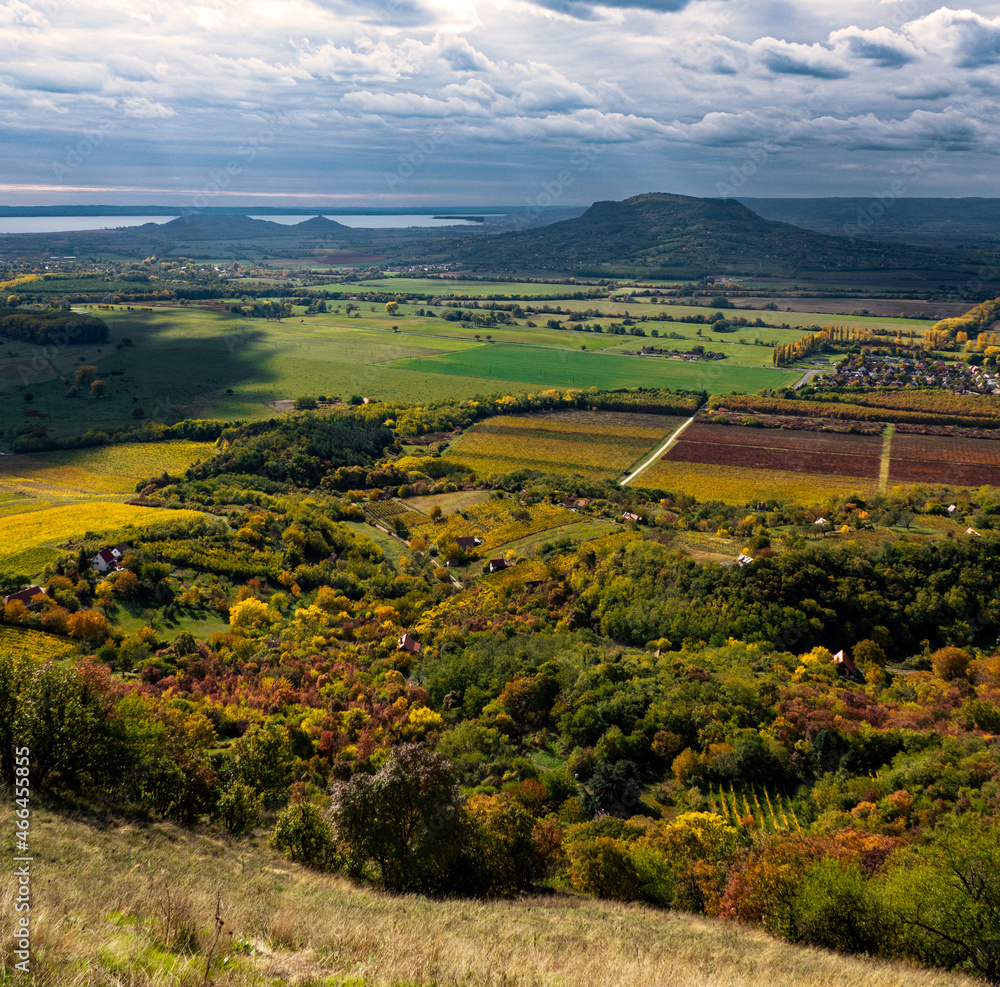 Obraz premium landscape of Balaton-felvidék from Csobánc