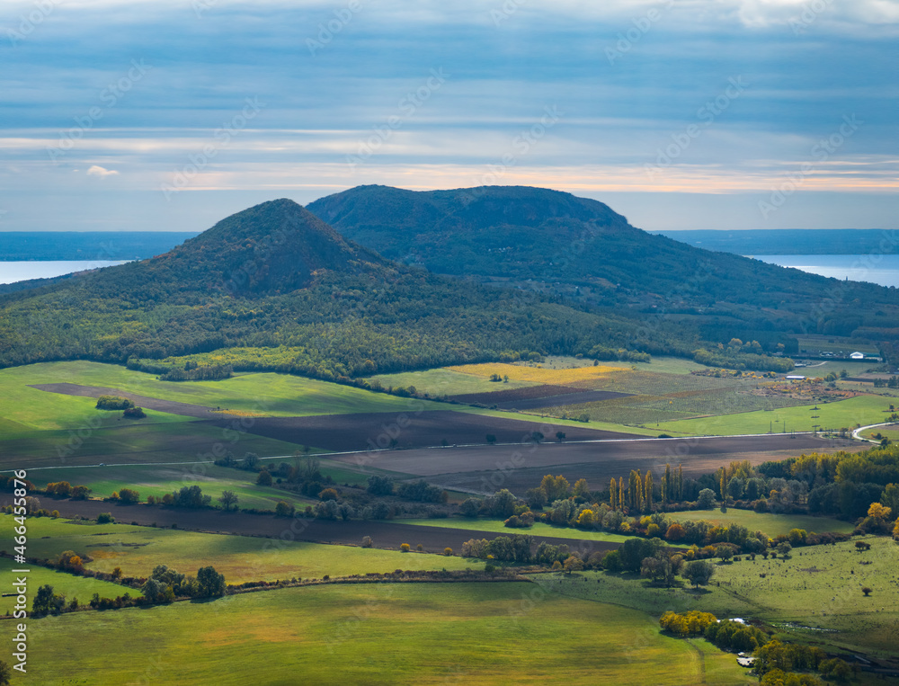 landscape of Balaton-felvidék from Csobánc landscape of Balaton-felvidék from Csobánc