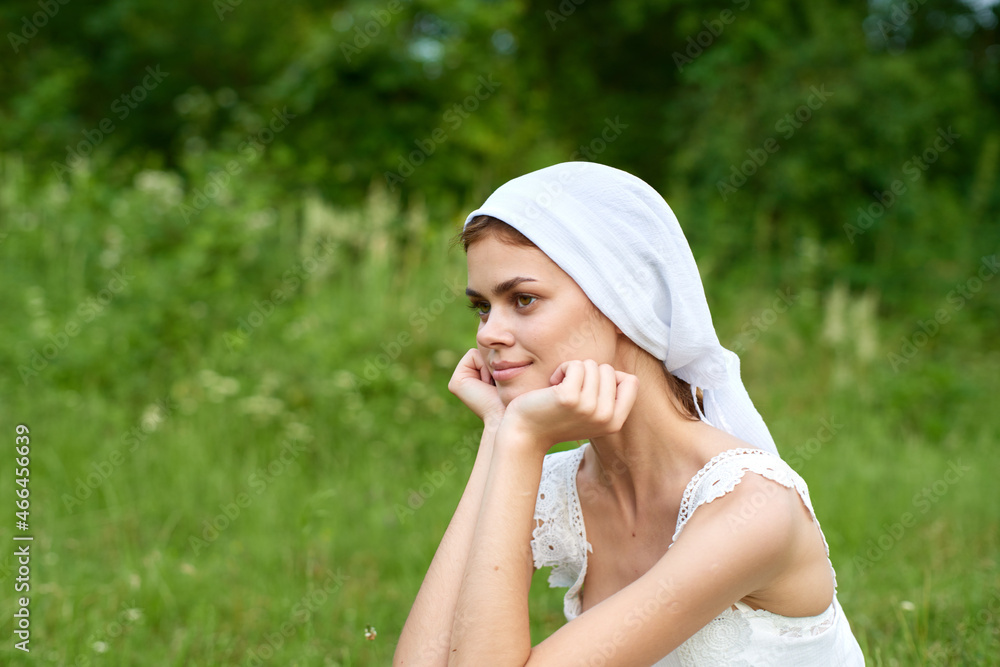 country woman outdoors ecology is countryside lifestyle country woman outdoors ecology is countryside lifestyle