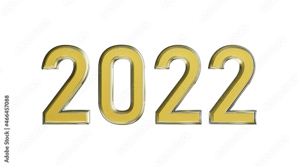 shining text 2022 for new year holiday, isolated - object 3D illustration shining text 2022 for new year holiday, isolated - object 3D illustration