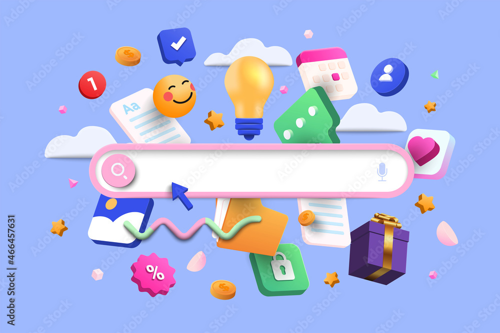Modern 3d illustration of Finance concept Modern 3d illustration of Finance concept