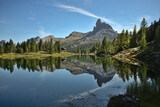 Veduta del lago Federa, Dolomiti di Cortina d'Ampezzo