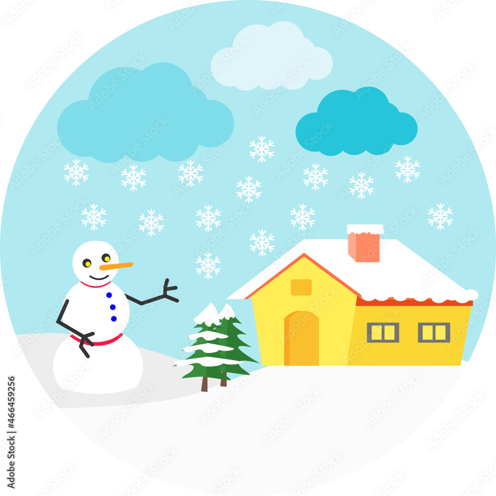 © popcornarts - snow winter landscape