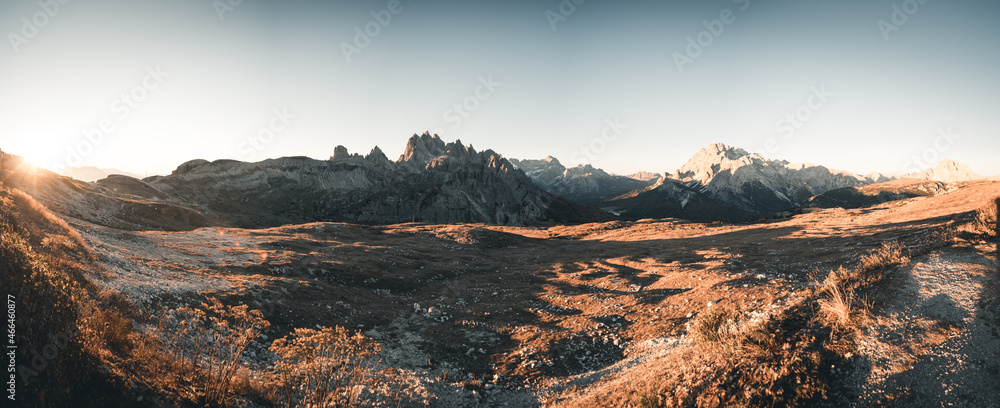 Dolomiten Drei Zinnen Italien Panorama Berge Wandern