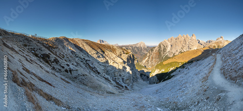 Dolomiten Drei Zinnen Italien Panorama Berge Wandern