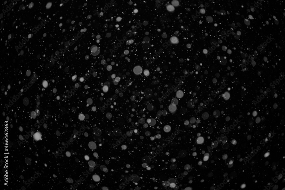 a snow  on the black backgrounds
