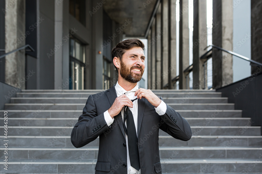 Happy Fired Office Worker Rejoices And Laughs Satisfied The Employee Happy Fired Office Worker Rejoices And Laughs Satisfied The Employee