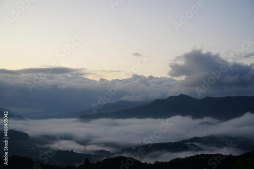 mountains in the fog © cat