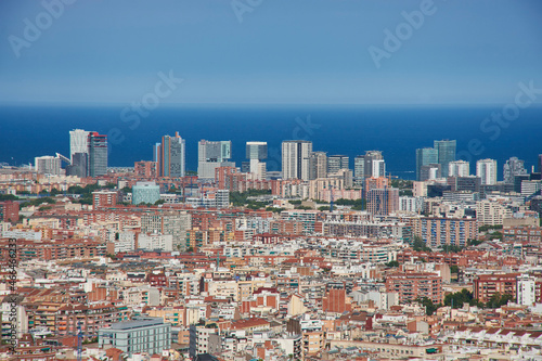 Barcelona skyline, Catalonia, Spain