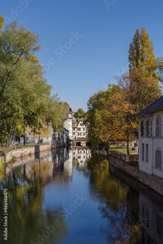 The famous Petite France district in Strasbourg, France