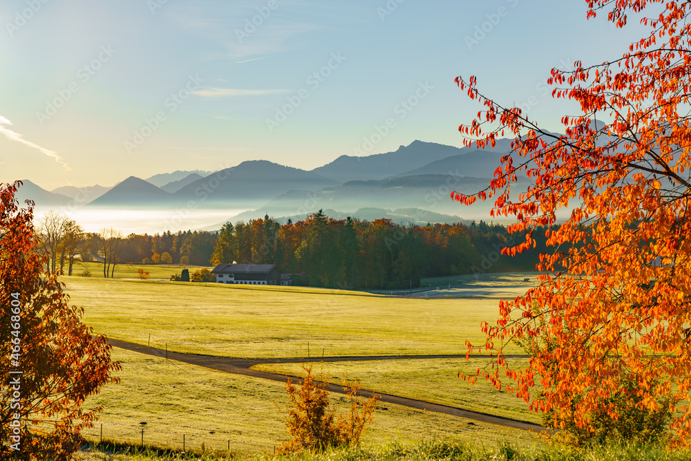 Fototapeta premium Dolomiten Drei Zinnen Sonnenaufgang Auronzo Hütte Dreizinnenhütte Sextner Dolomiten Südtirol Ostalpen