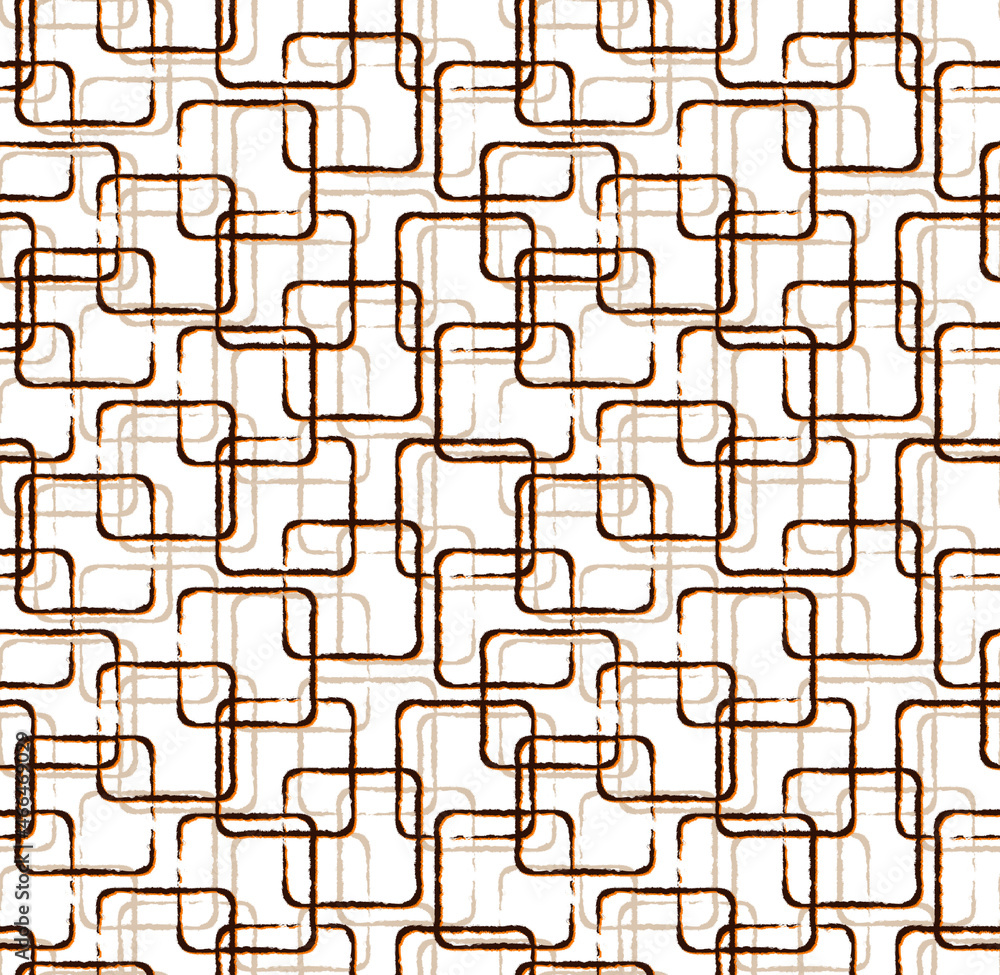 Seamless geometric square line pattern.