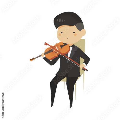 Violin playing. Musician playing.