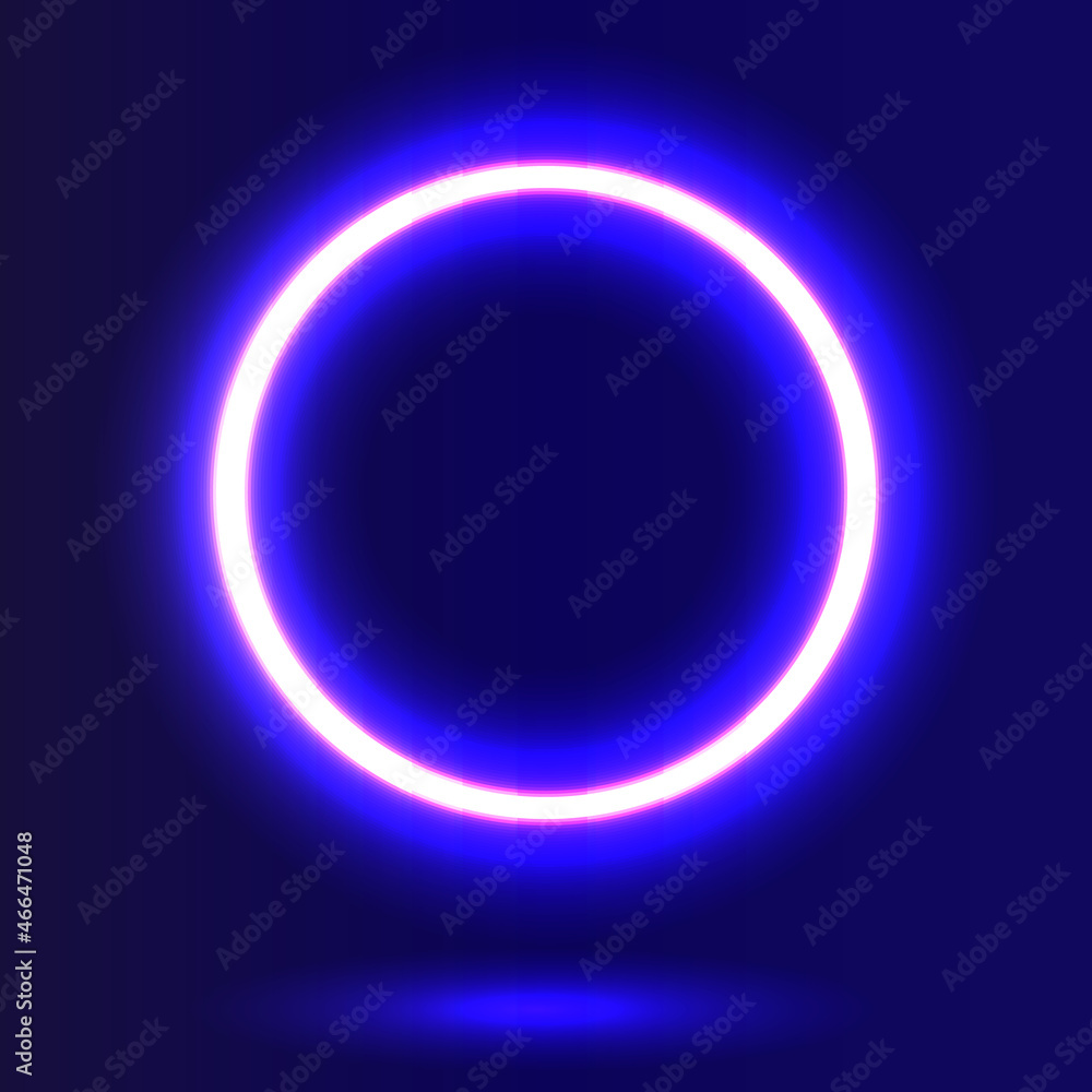 Futuristic Neon frame border. blue neon glowing background Futuristic Neon frame border. blue neon glowing background