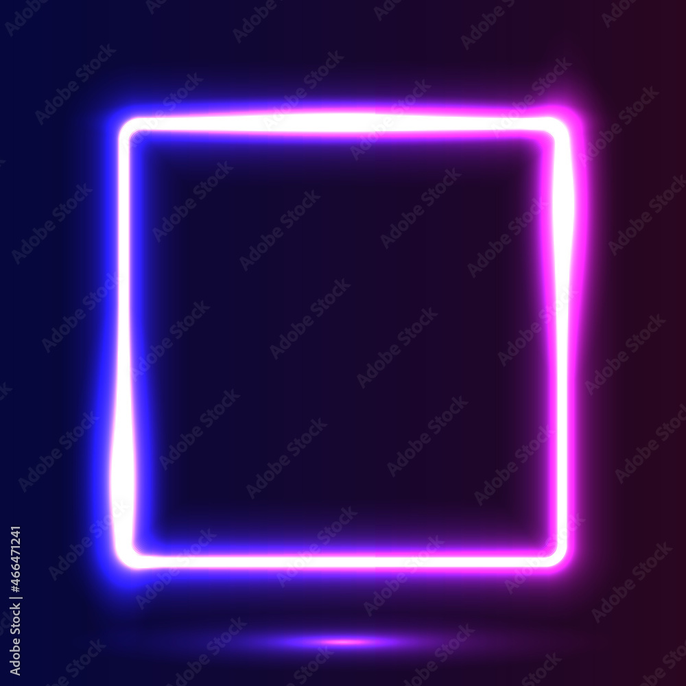 Futuristic Neon frame border. Purple and blue neon glowing background Futuristic Neon frame border. Purple and blue neon glowing background