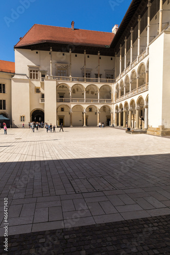 Arcades in the courtyard of the Wawel Royal Castle in Krakow, Poland. © Ewelina