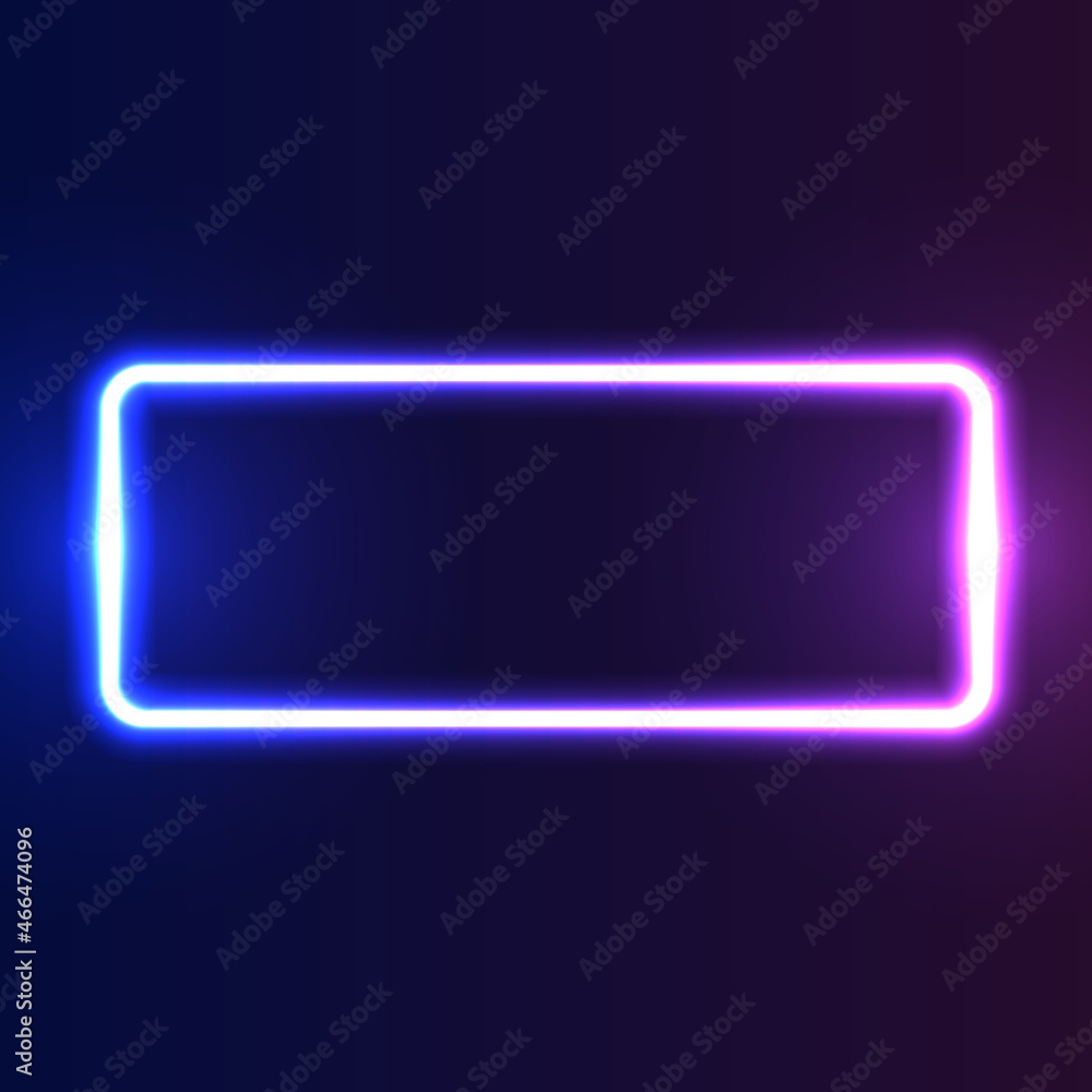 Futuristic Neon frame border. Purple neon glowing background Futuristic Neon frame border. Purple neon glowing background